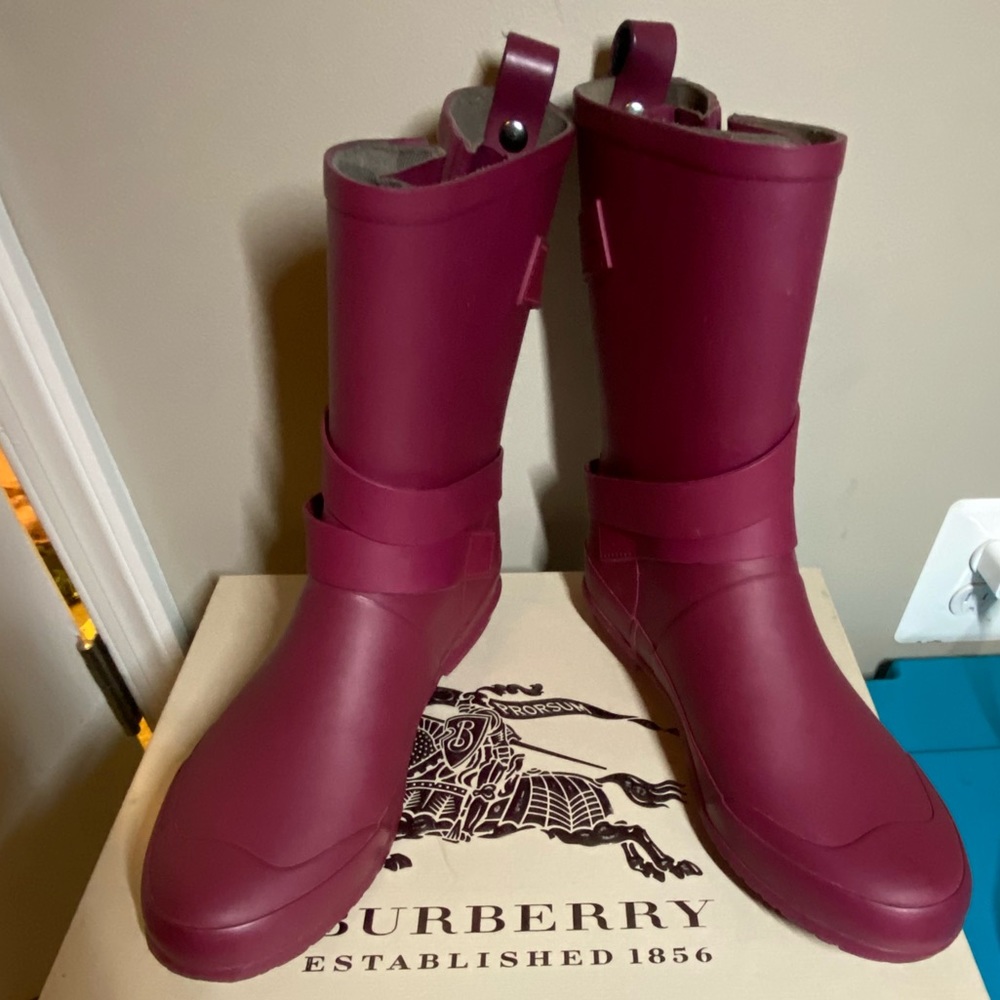 Designer rain boots